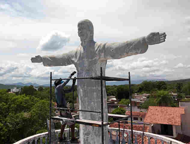 Obra de restaura&ccedil;&atilde;o do Cristo de Lad&aacute;rio destaca cuidado com o patrim&ocirc;nio cultural