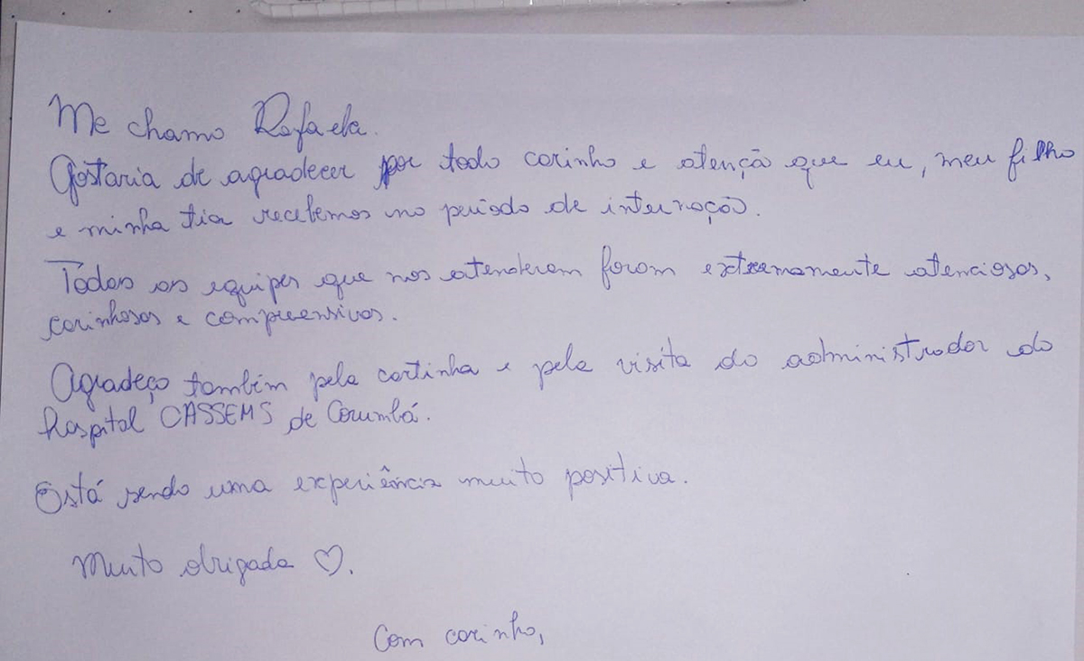 Cuidar tamb&eacute;m &eacute; sentir: Humaniza&ccedil;&atilde;o da Cassems transforma rotinas no HC de Corumb&aacute;