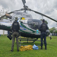Pol&iacute;cia Militar apreende mais de 34 quilos de entorpecente na regi&atilde;o do Porto da Manga em Corumb&aacute;