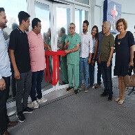 Prefeito participa da inaugura&ccedil;&atilde;o da recep&ccedil;&atilde;o da Santa Casa de Corumb&aacute;
