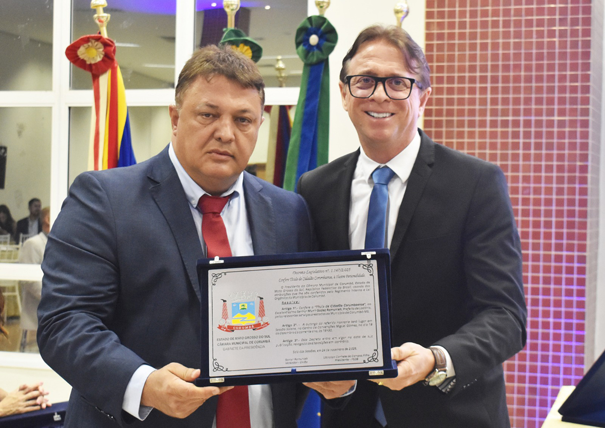 CONFIRA IMAGENS DA SESS&Atilde;O SOLENE QUE MARCOU A ENTREGA DE T&Iacute;TULOS DE CIDAD&Atilde;O CORUMBAENSE, HONRARIA CONCEDIDA PELA C&Acirc;MARA MUNICIPAL