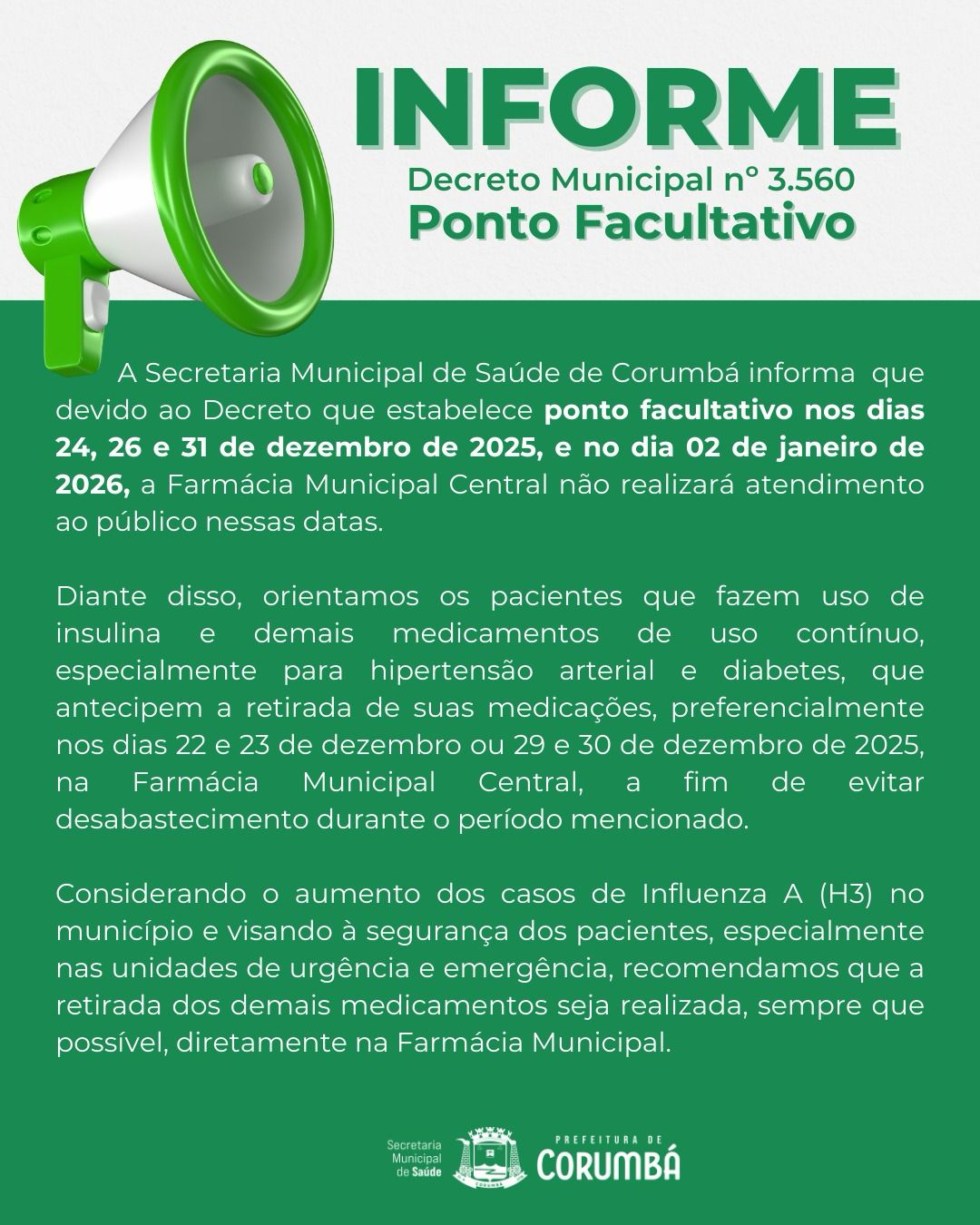 Fim de Ano: Sa&uacute;de orienta pacientes a anteciparem retirada de medicamentos