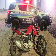 Com apoio da comunidade, Pol&iacute;cia Militar localiza e recupera motocicleta roubada em Corumb&aacute;