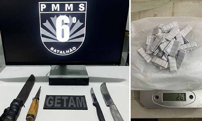 PM det&eacute;m traficante de drogas na regi&atilde;o do &ldquo;Bosterinho&rdquo; em Corumb&aacute;, ap&oacute;s tentativa de fuga 