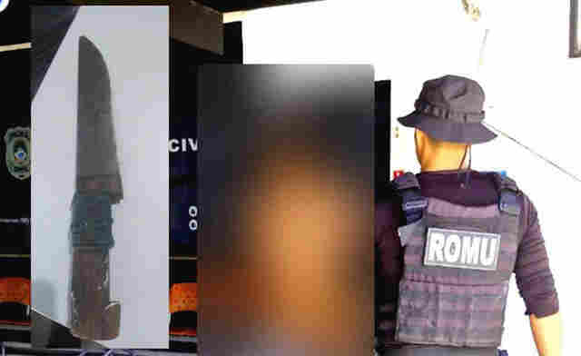 Homem agride m&atilde;e e filha a pauladas e &eacute; preso pela GCM de Corumb&aacute; no bairro Guan&atilde;