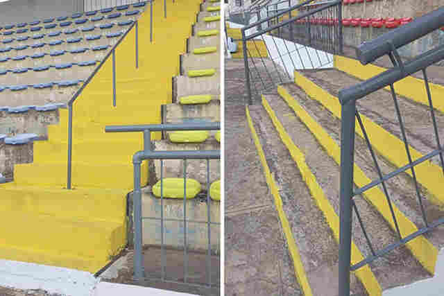 Parceria entre FFMS e Corumbaense garante adequa&ccedil;&otilde;es de seguran&ccedil;a no Est&aacute;dio Arthur Marinho