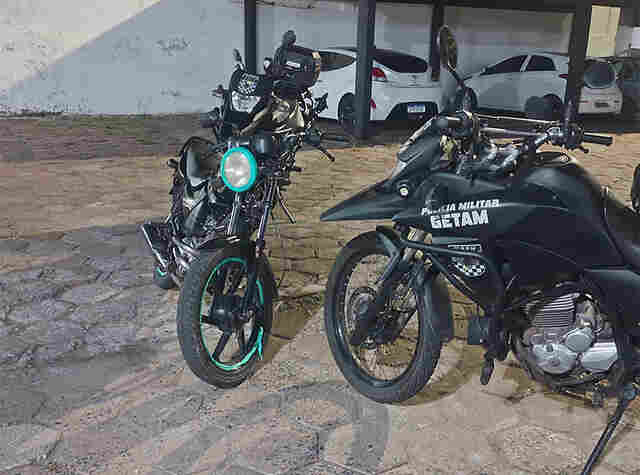Pol&iacute;cia Militar prende foragido da justi&ccedil;a e apreende motocicleta adulterada no centro de Corumb&aacute;