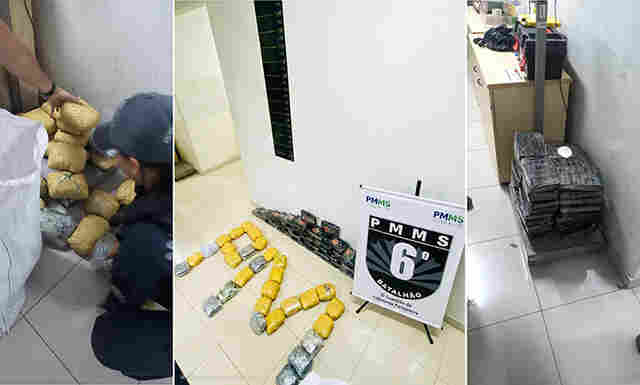 Pol&iacute;cia Militar localiza grande quantidade de drogas em ve&iacute;culo abandonado no Centro de Corumb&aacute;