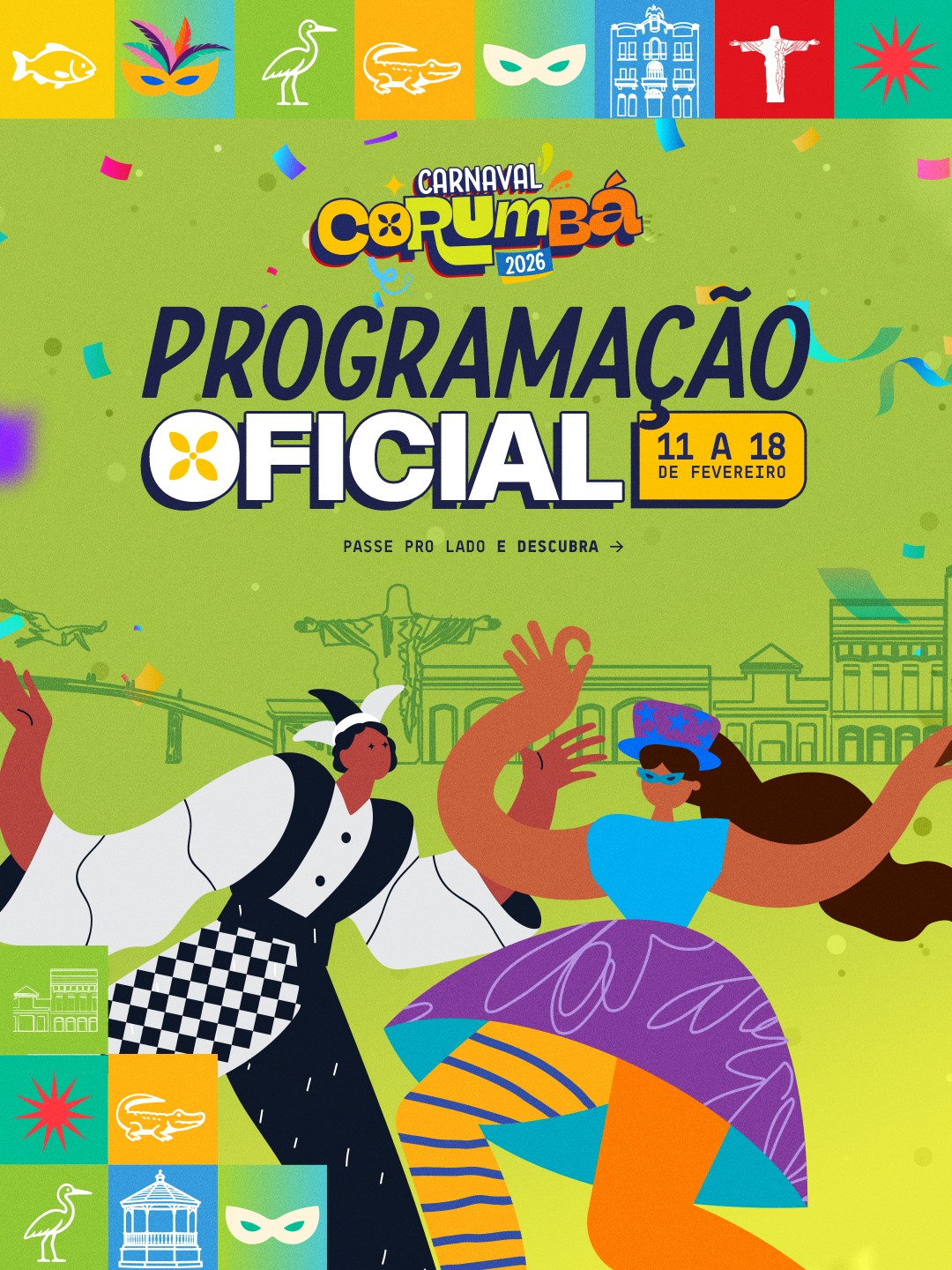 Corumb&aacute; lan&ccedil;a Carnaval 2026 e celebra 20 anos da retomada do Carnaval Cultural
