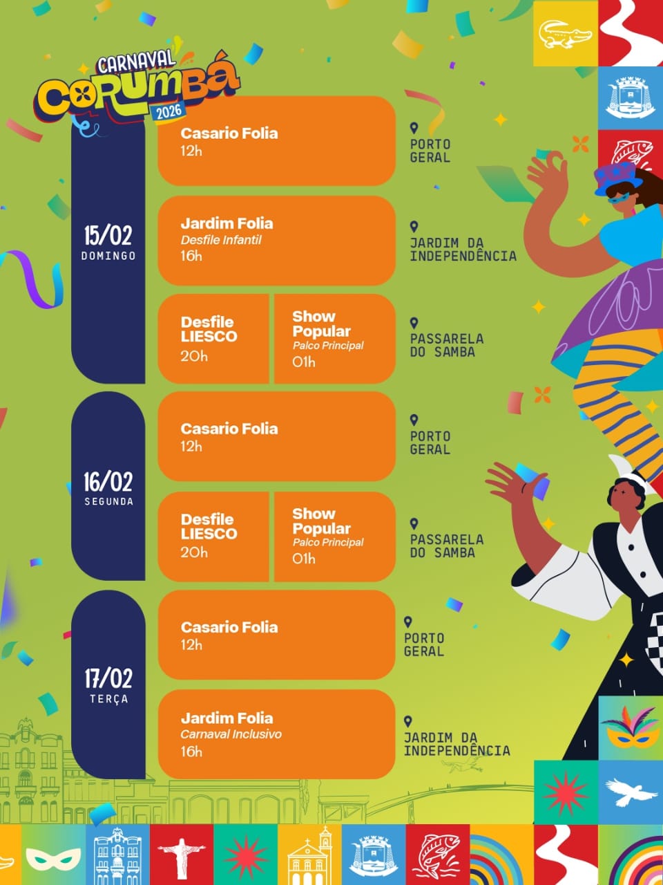 Corumb&aacute; lan&ccedil;a Carnaval 2026 e celebra 20 anos da retomada do Carnaval Cultural