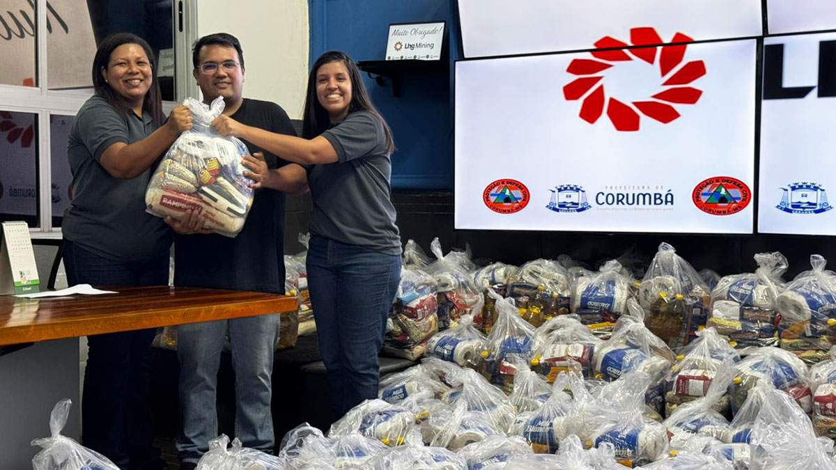 Prefeitura de Corumb&aacute; recebe 200 cestas b&aacute;sicas para fam&iacute;lias atingidas pelas chuvas