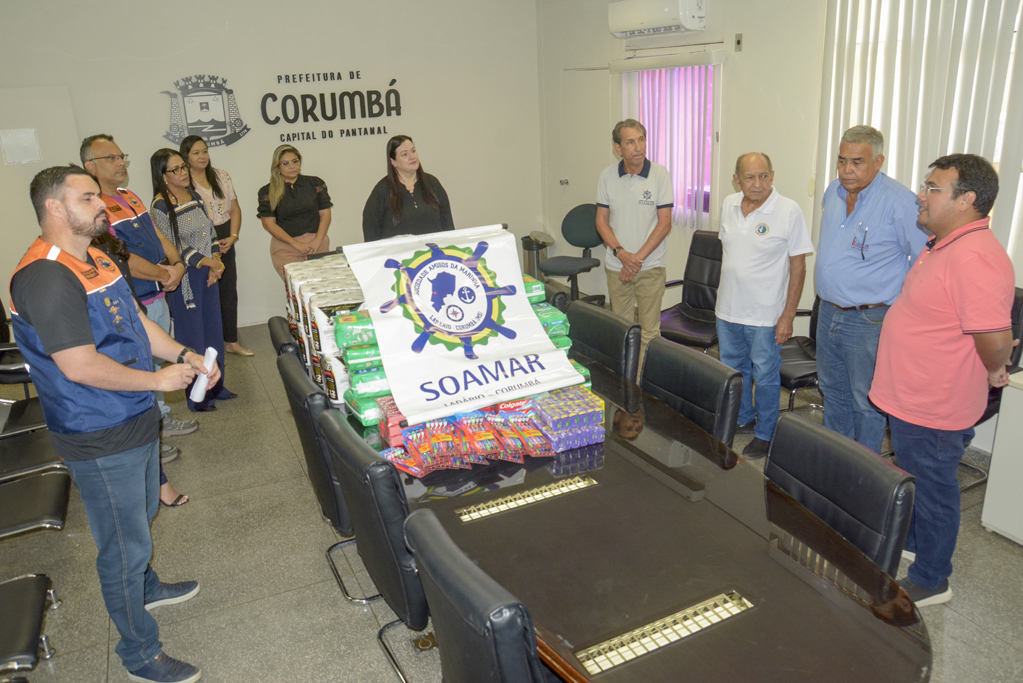 Prefeitura de Corumb&aacute; recebe kits de higiene para fam&iacute;lias afetadas pela chuva