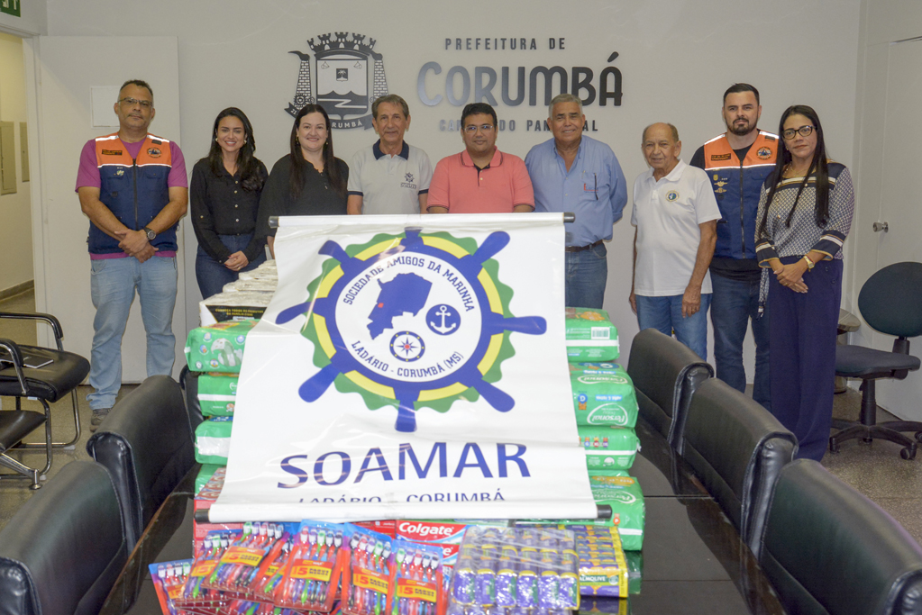 Prefeitura de Corumb&aacute; recebe kits de higiene para fam&iacute;lias afetadas pela chuva