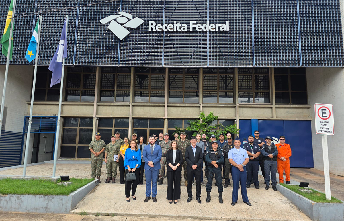 Receita Federal sedia reuni&atilde;o do Gabinete de Gest&atilde;o Integrada de Fronteiras e Divisas - Polo Corumb&aacute;
