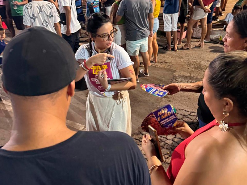 Contra a viol&ecirc;ncia de g&ecirc;nero, MPMS leva campanha &ldquo;N&atilde;o &eacute; N&atilde;o!&rdquo; ao Carnaval de Lad&aacute;rio