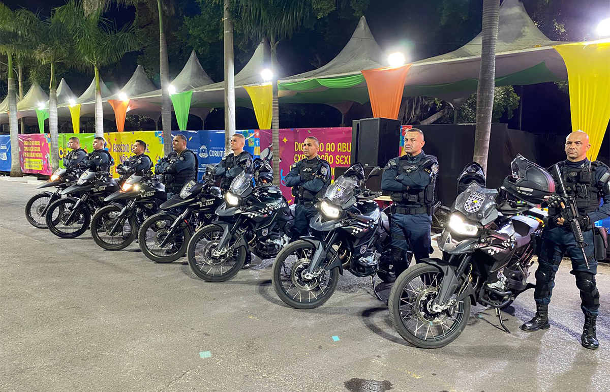Policia militar organiza esquema operacional com efetivo triplicado refor&ccedil;ando a seguran&ccedil;a no Carnaval de Corumb&aacute; 2026