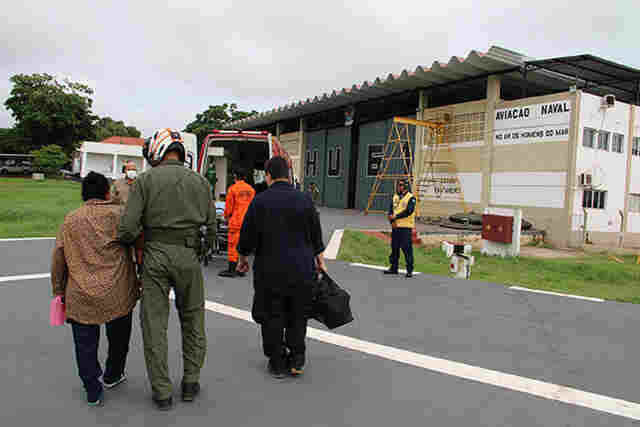 Evacua&ccedil;&atilde;o aerom&eacute;dica da Marinha resgata idosa pantaneira com fortes dores estomacais