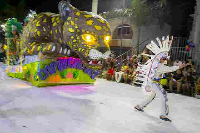 Caprichosos fechou desfiles do domingo de Carnaval exaltando for&ccedil;as da natureza
