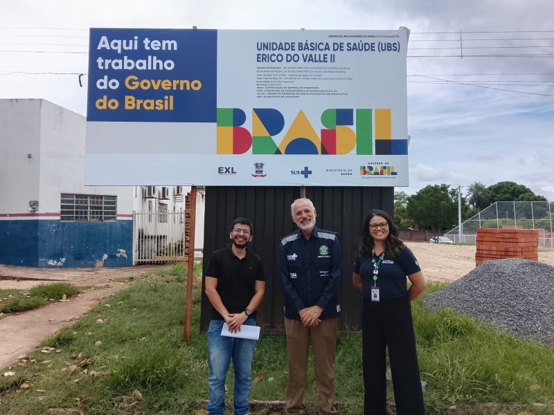 Superintendente Estadual do Minist&eacute;rio da Sa&uacute;de realiza vistoria em obras com apoio federal no munic&iacute;pio