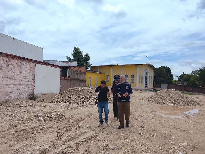 Superintendente Estadual do Minist&eacute;rio da Sa&uacute;de realiza vistoria em obras com apoio federal no munic&iacute;pio