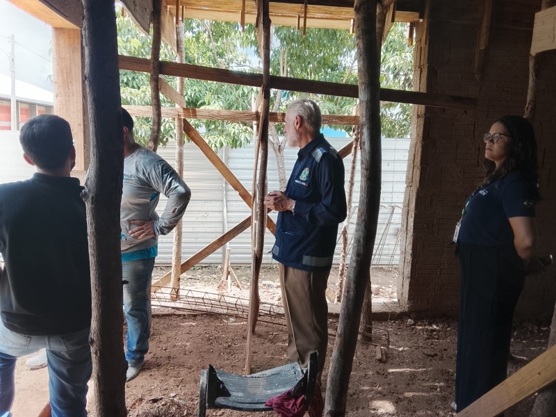 Superintendente Estadual do Minist&eacute;rio da Sa&uacute;de realiza vistoria em obras com apoio federal no munic&iacute;pio