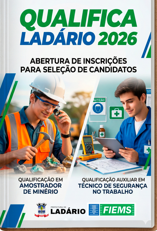 Prefeitura de Lad&aacute;rio abre inscri&ccedil;&otilde;es para o Programa Qualifica Lad&aacute;rio 2026