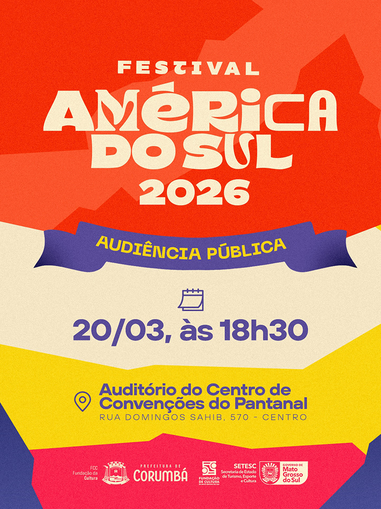 Audi&ecirc;ncia p&uacute;blica sobre Festival Am&eacute;rica do Sul acontece na sexta-feira, dia 20