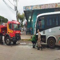 Bombeiros atende princ&iacute;pio de inc&ecirc;ndio em &ocirc;nibus no bairro Dom Bosco em Corumb&aacute;