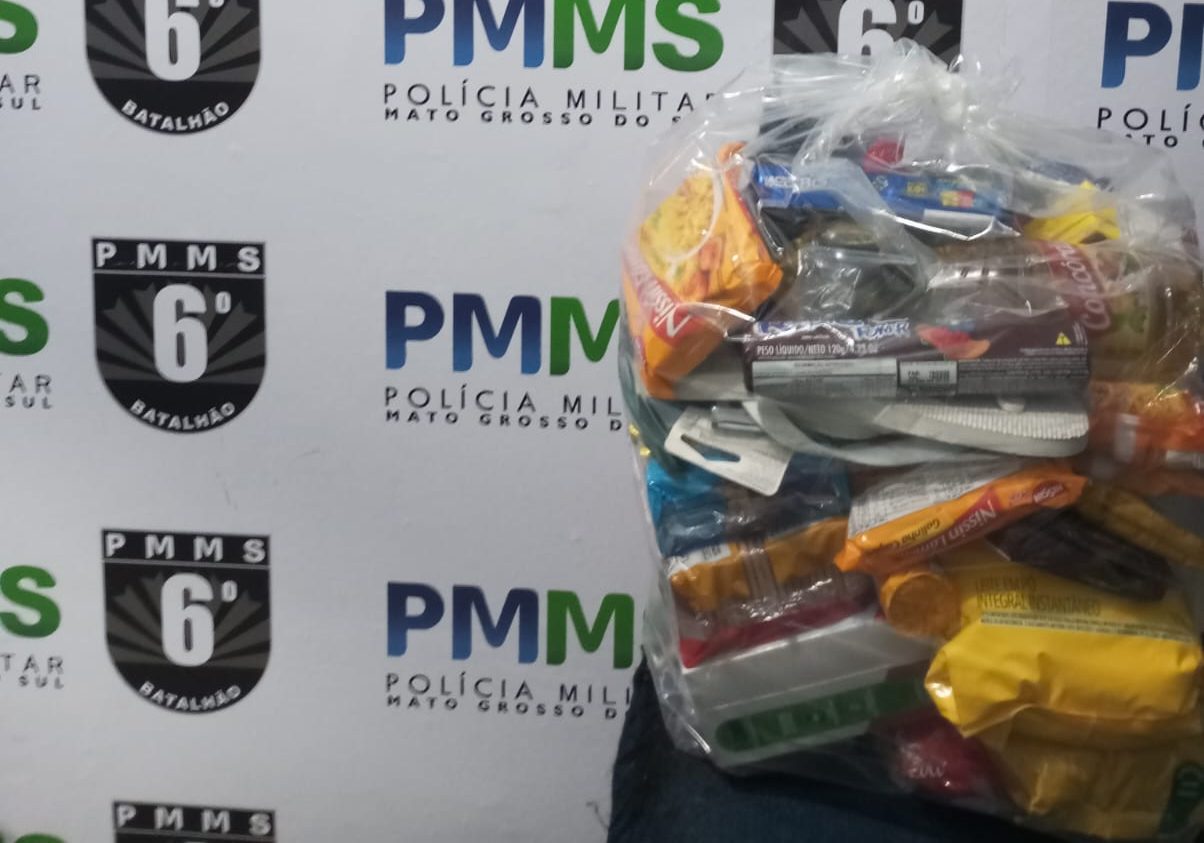 Pol&iacute;cia Militar conduz autor por furto em supermercado em Corumb&aacute;