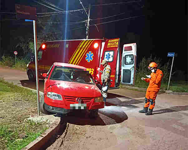 V&iacute;tima de atropelamento com fratura exposta na perna foi atendido pelos bombeiros em Lad&aacute;rio