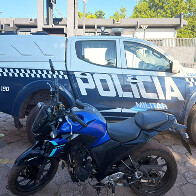 Moto roubada em Campo Grande &eacute; recuperada pela PM em carroceria de caminh&atilde;o em Corumb&aacute;