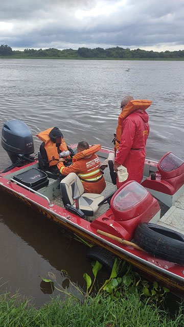 Base Avan&ccedil;ada dos Bombeiros na Serra do Amolar realiza resgate de duas v&iacute;timas no Pantanal