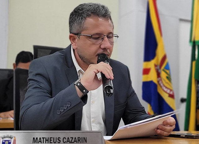 Vereador Mateus Cazarin refor&ccedil;a necessidade da revitaliza&ccedil;&atilde;o do Eco Parque Cacimba da Sa&uacute;de