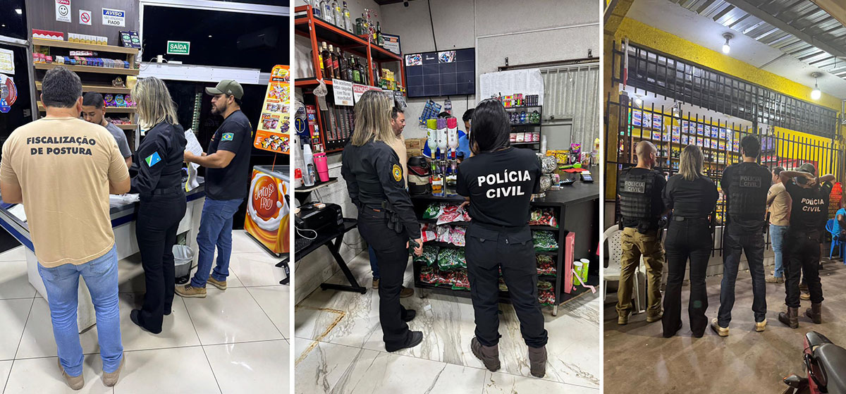 Polícia Civil deflagra operação e realiza fiscalização em estabelecimentos comerciais noturnos em Corumbá