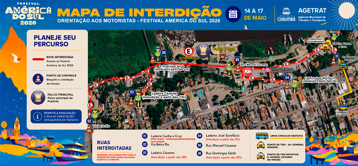 AGETRAT define esquema especial para o Festival América do Sul na região portuária