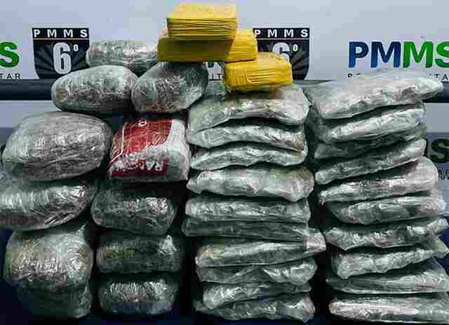 Quatro passageiros s&atilde;o detidos pela PM por tr&aacute;fico de drogas em &ocirc;nibus no Posto Lampi&atilde;o Acesso em Corumb&aacute; 