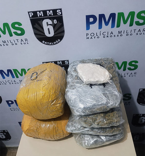 Pol&iacute;cia Militar prende autora por tr&aacute;fico de drogas em &ocirc;nibus que seguia de Corumb&aacute; para Campo Grande