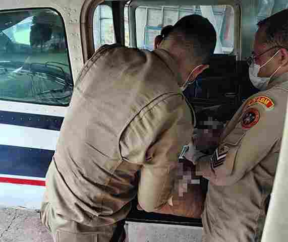 Trabalhador rural &eacute; socorrido de avi&atilde;o no Pantanal ap&oacute;s sofrer chifrada de touro 