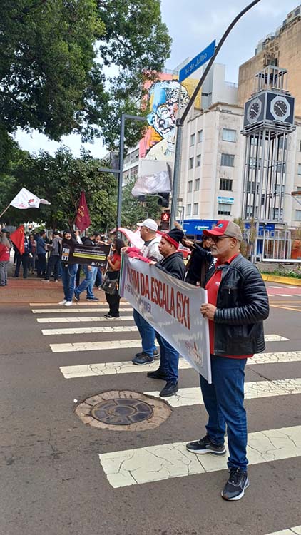 Manifesta&ccedil;&atilde;o no centro de Campo Grande  refor&ccedil;a mobiliza&ccedil;&atilde;o pelo fim da escala 6x1