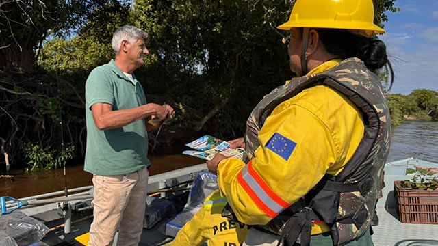 Com alerta de El Ni&ntilde;o, a&ccedil;&atilde;o educativa fortalece preven&ccedil;&atilde;o de inc&ecirc;ndios na APA Ba&iacute;a Negra, no Pantanal