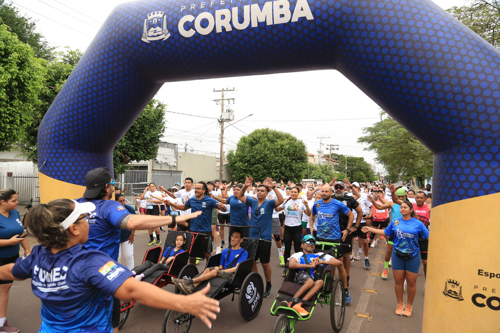 Nem a chuva desanimou participantes da II Corrida da Luta Antimanicomial em Corumbá