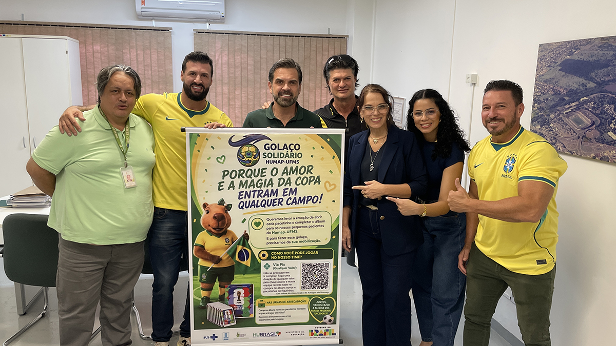 Campanha Gola&ccedil;o Solid&aacute;rio transforma figurinhas em sorrisos e deixa legado de afeto no Humap-UFMS/HU Brasil