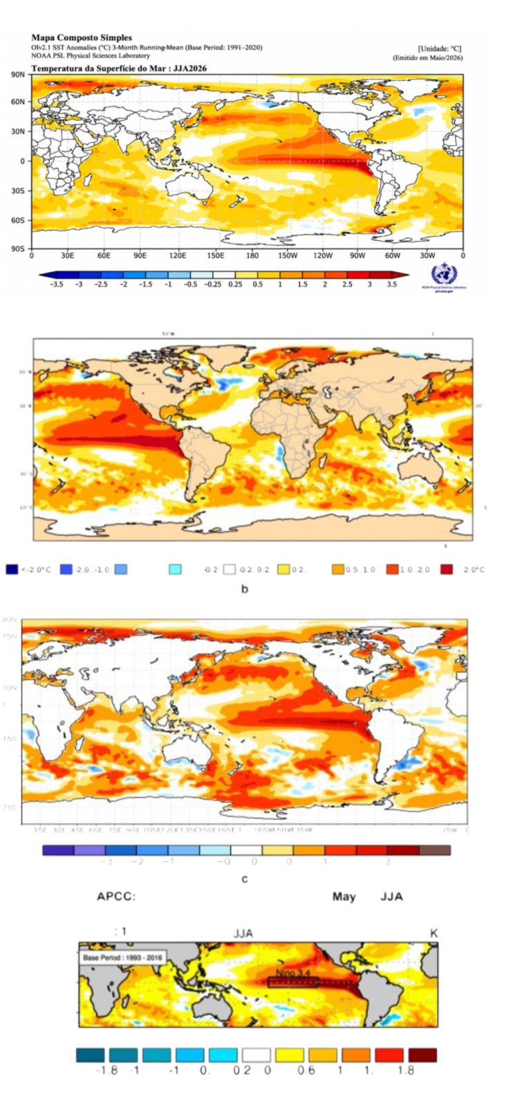Modelos clim&aacute;ticos indicam poss&iacute;vel Super El Ni&ntilde;o no fim de 2026