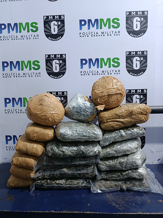 Polícia Militar apreende mais de 11 quilos de skunk em Corumbá avaliados em R$ 110 mil