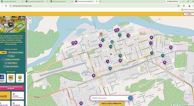 Prefeitura de Corumbá lança plataforma digital para divulgação do Carnaval 2027