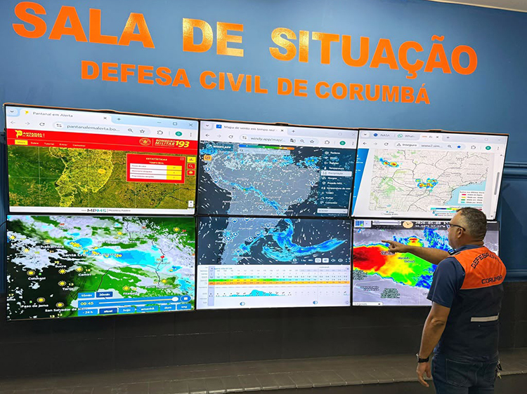 Defesa Civil emite alerta de perigo potencial para baixa umidade relativa do ar em Corumbá