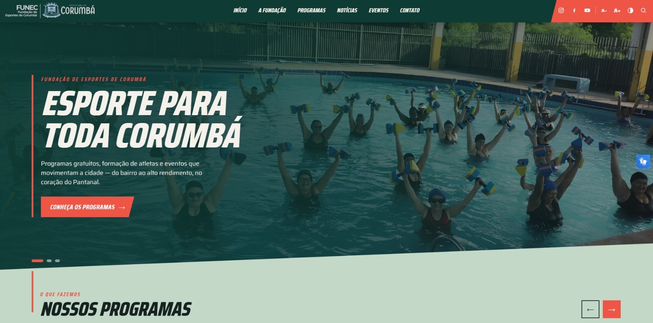 Prefeitura lan&ccedil;a Plataforma do Esporte e Lazer e amplia acesso digital aos programas da FUNEC
