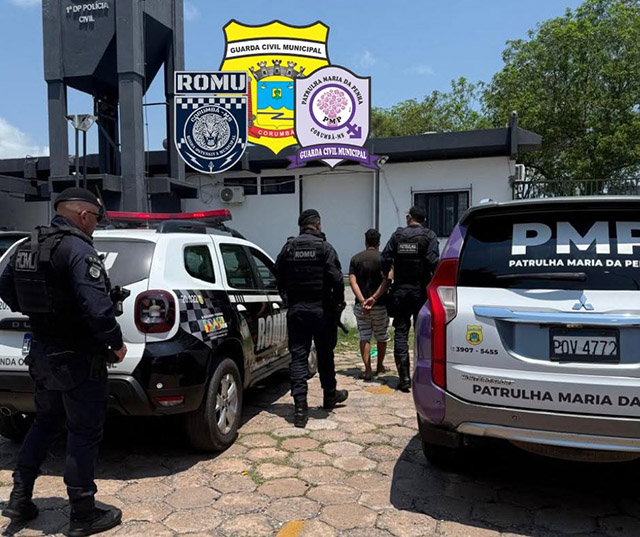 Ap&oacute;s agredir a m&atilde;e, autor descumpre medida protetiva e acaba preso pela patrulha maria da penha em Corumb&aacute;