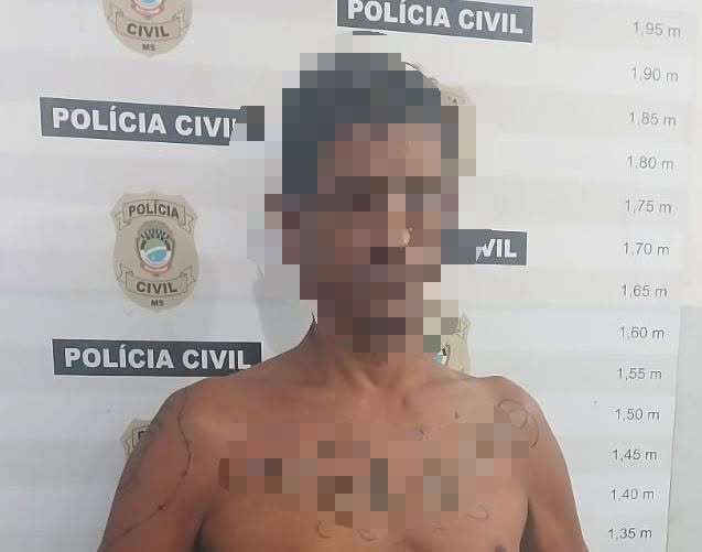Patrulha Maria da Penha efetua prisão de filho que agrediu a própria mãe de 89 anos em Corumbá