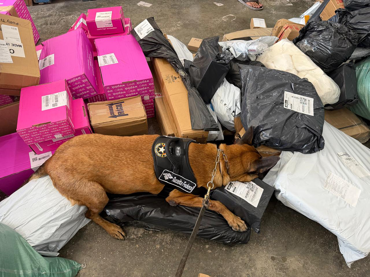 Receita Federal e PF apreendem ecstasy em centro de distribuição de remessas em Corumbá e prende quatro pessoas